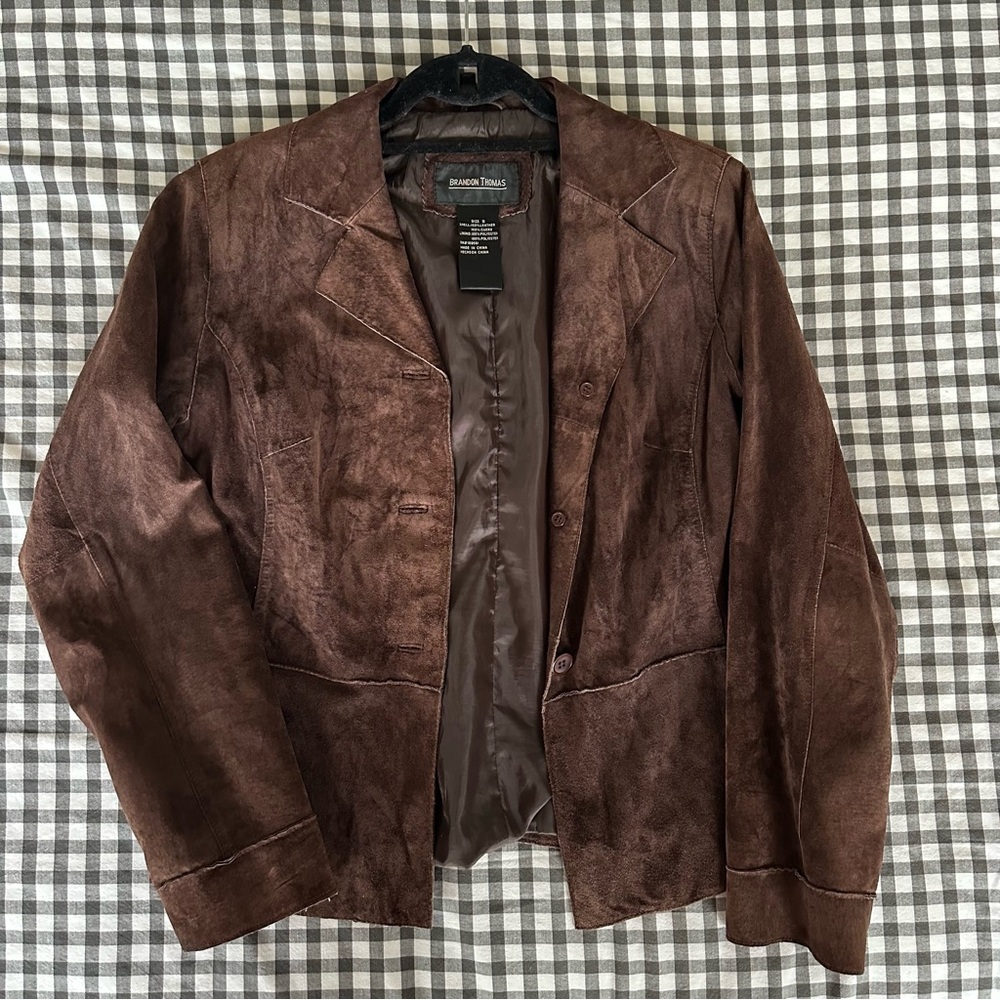 Brown suede jacket